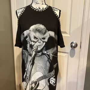 Alice and Olivia david Bowie studded top